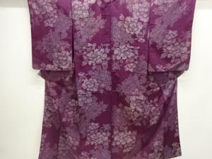 大正ロマン　牡丹模様織出し着物